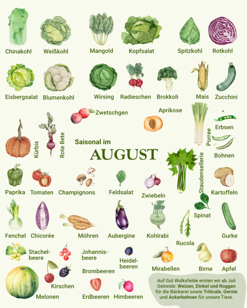 Saisonal im August